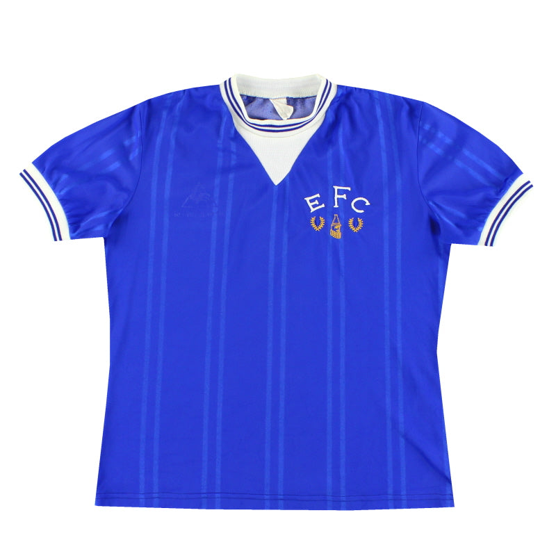 Camiseta de la primera equipación del Everton Le Coq Sportif 1983-85