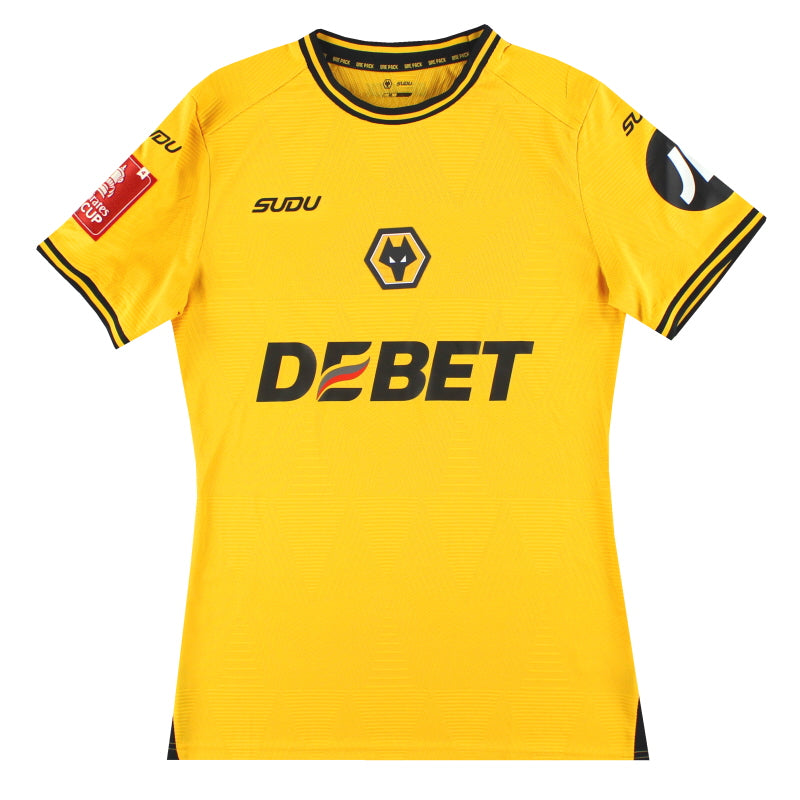 2024-25 Wolves Sudu Player Issue Home Shirt *As New* M - Classic Football Kit