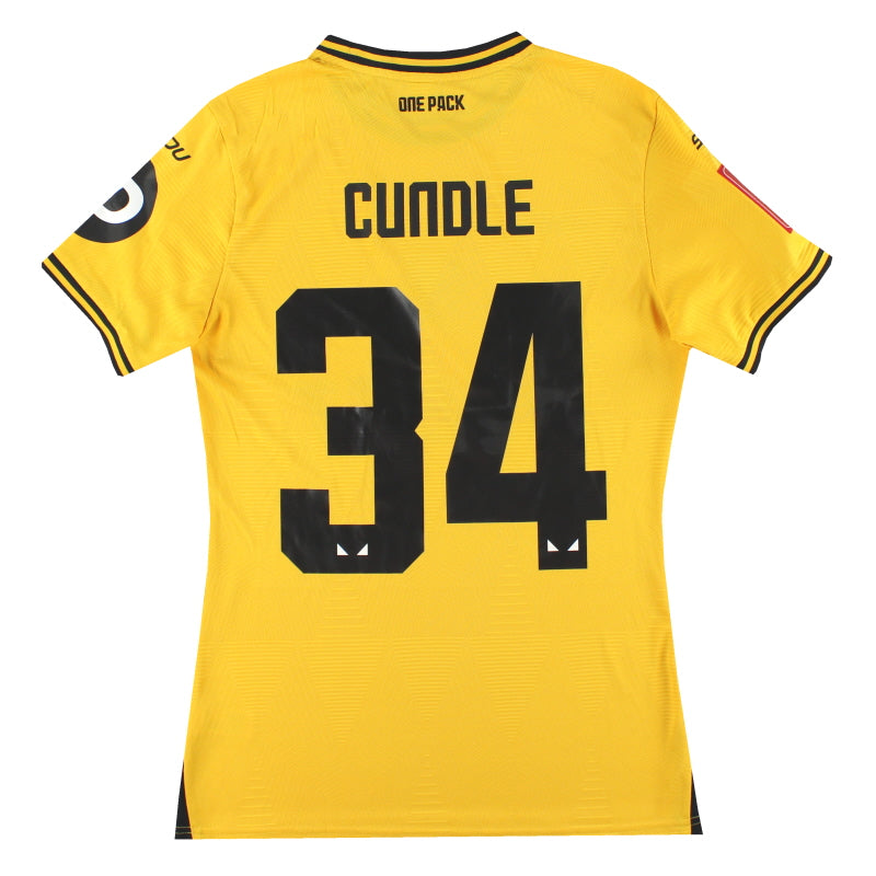 Camiseta de local del Wolves Sudu 2024-25 para jugador Cundle #34 M