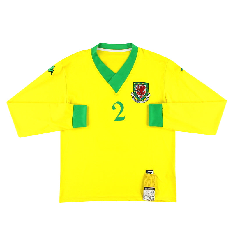 Camiseta de jugador de Gales Kappa 2006-07 '130º Aniversario' de visitante #2 *con etiquetas* XL