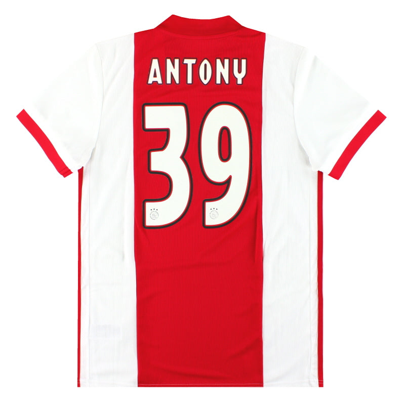 Camiseta de casa del Ajax de la temporada 2020-21 adidas Antony #39 *con etiquetas* L