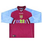 2000-01 Aston Villa Diadora Home Shirt L/S - Classic Football Kit