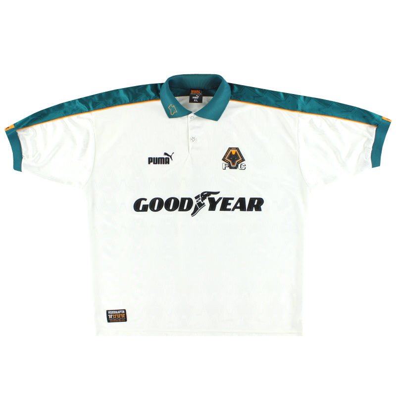 Camiseta de visitante Puma de los Wolves 1997-99 *Impecable* XL