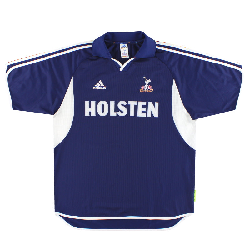 Camiseta de visitante del Tottenham adidas, edición para jugador, temporada 2000-01, talla XL