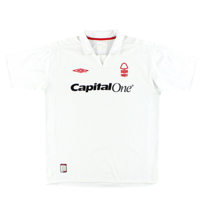 2003-04 Nottingham Forest Umbro Camiseta Visitante XL
