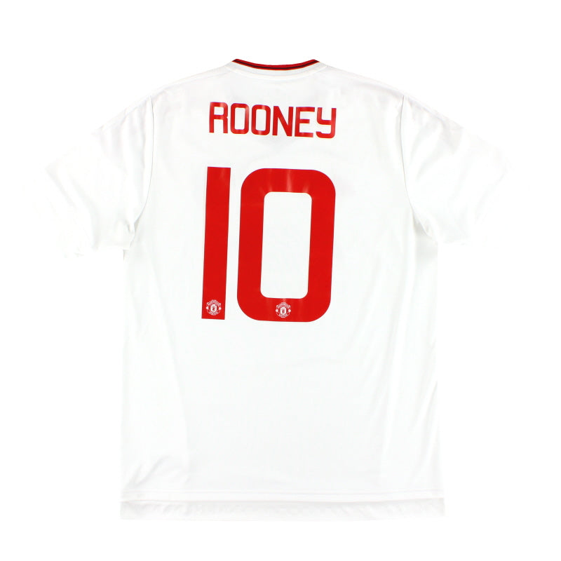 2015-16 Manchester United adidas 'FA Cup' Away Shirt Rooney #10 L - Classic Football Kit