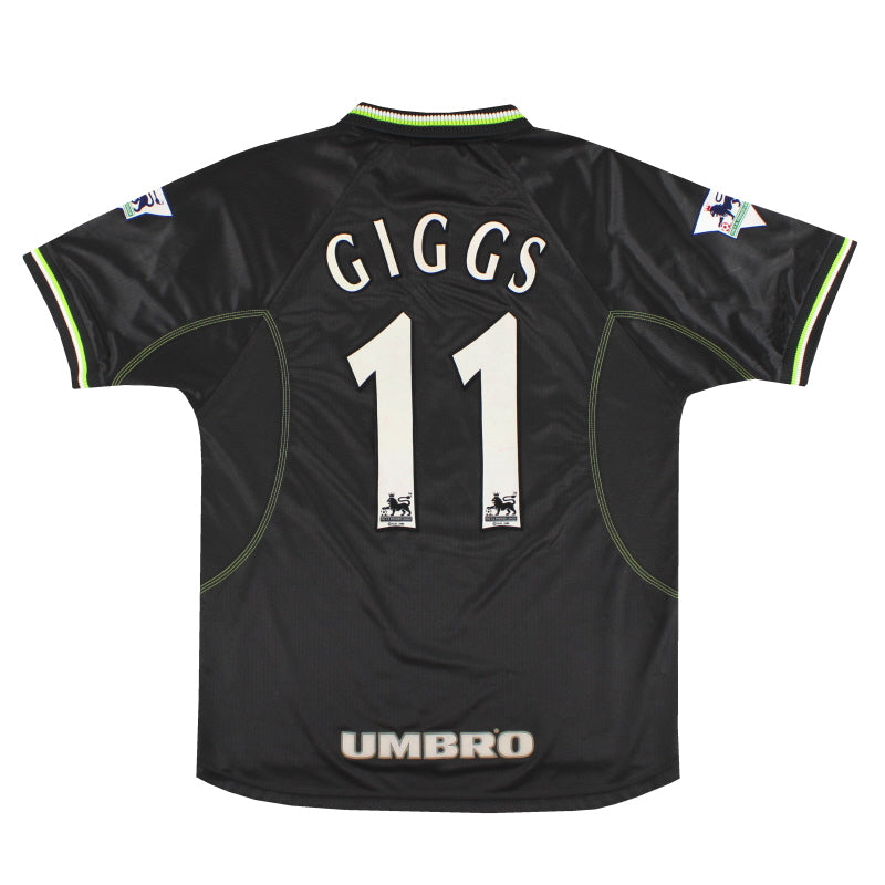 1998-99 Manchester United Umbro Third Shirt Giggs #11 L - Classic Football Kit