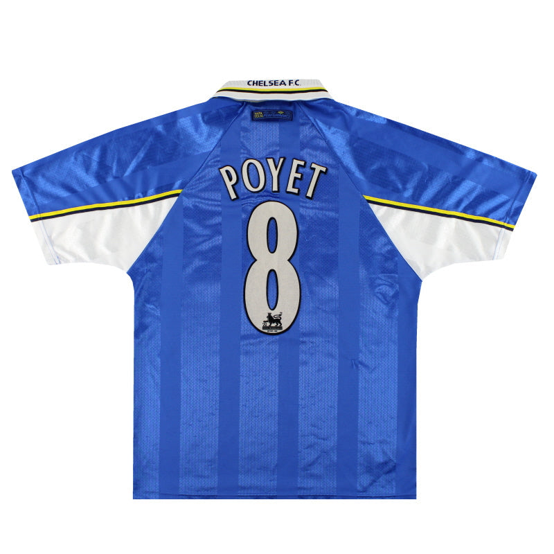 Camiseta de local Umbro del Chelsea 1997-99 Poyet #8 XL