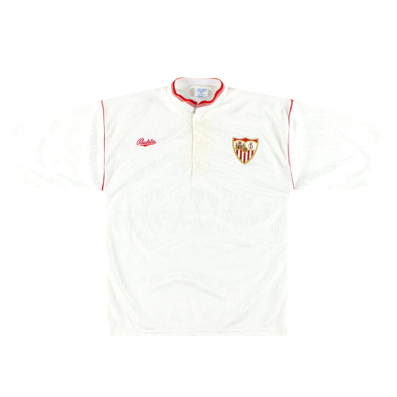 Camiseta de casa Sevilla Bukta 1990-92 *Impecable* M