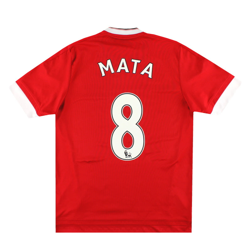 Camiseta de casa adidas del Manchester United 2015-16 Mata #8 M