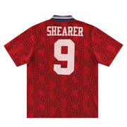 Camiseta de visitante Umbro de Inglaterra 1994-95 Shearer #9 M