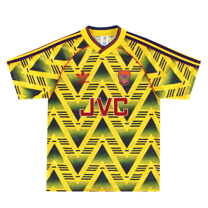 Camiseta de visitante Arsenal adidas 1991-93 Talla S