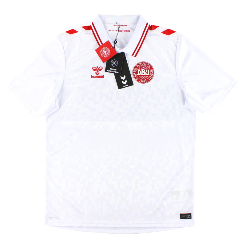 Camiseta de visitante Hummel de Dinamarca 2024-25 *Nueva en caja* Talla M