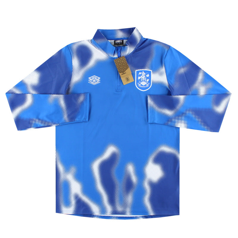 2024-25 Huddersfield Umbro Top de calentamiento 1/4 Cremallera *A ESTRENAR EN CAJA* Talla L