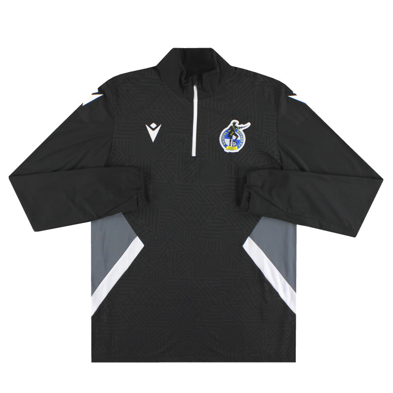 2024-25 Bristol Rovers Macron Parte de Arriba de Entrenamiento 1/4 Cremallera *Como Nuevo* XL