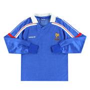 Camiseta de manga larga local adidas de Francia 1985-90 S