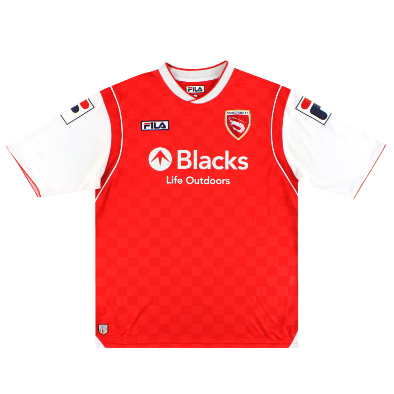 2013-14 Camiseta de local Fila del Morecambe XL