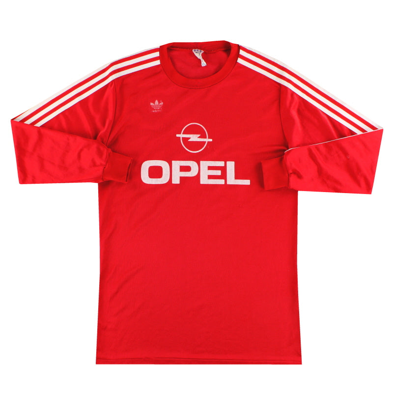 1989-91 Bayern Múnich camiseta adidas local manga larga talla L