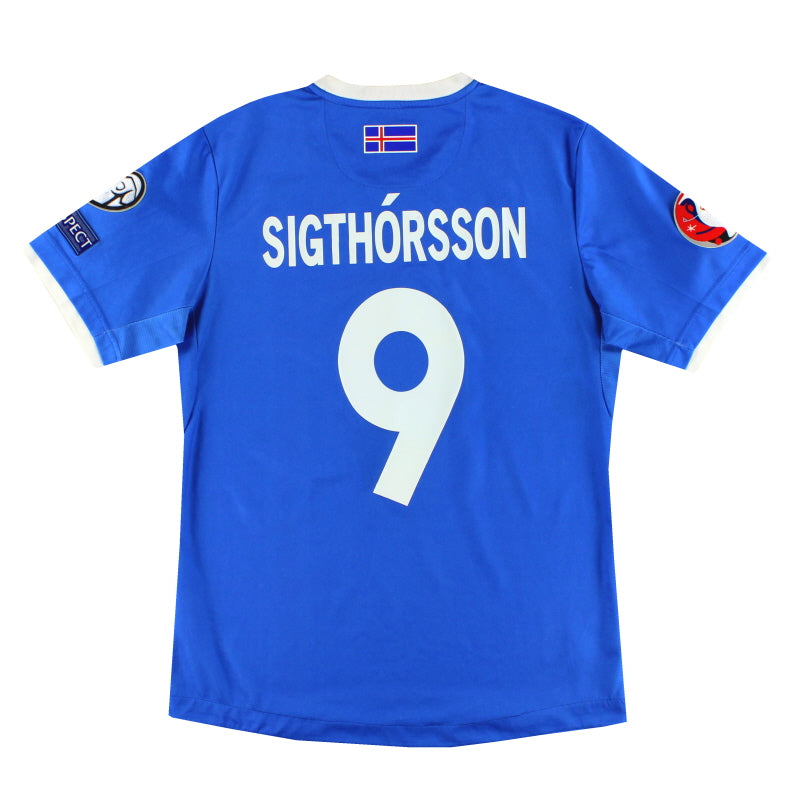 2016-17 Islandia Errea Camiseta Local Sigthorsson #9 L