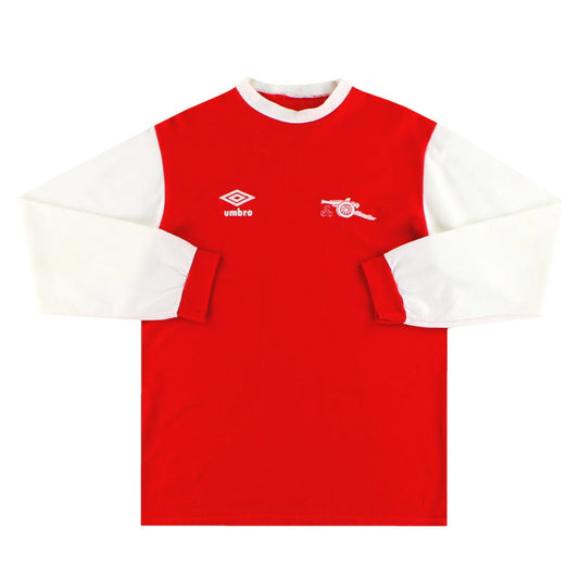 1981-82 Arsenal Umbro Home Shirt L/S M