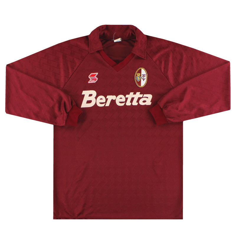 1991-93 Camiseta Local Torino ABM Manga Larga XL