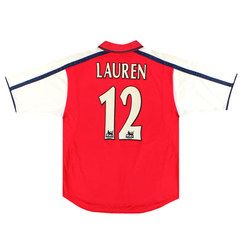 2000-02 Arsenal Nike Home Shirt Lauren #12 L