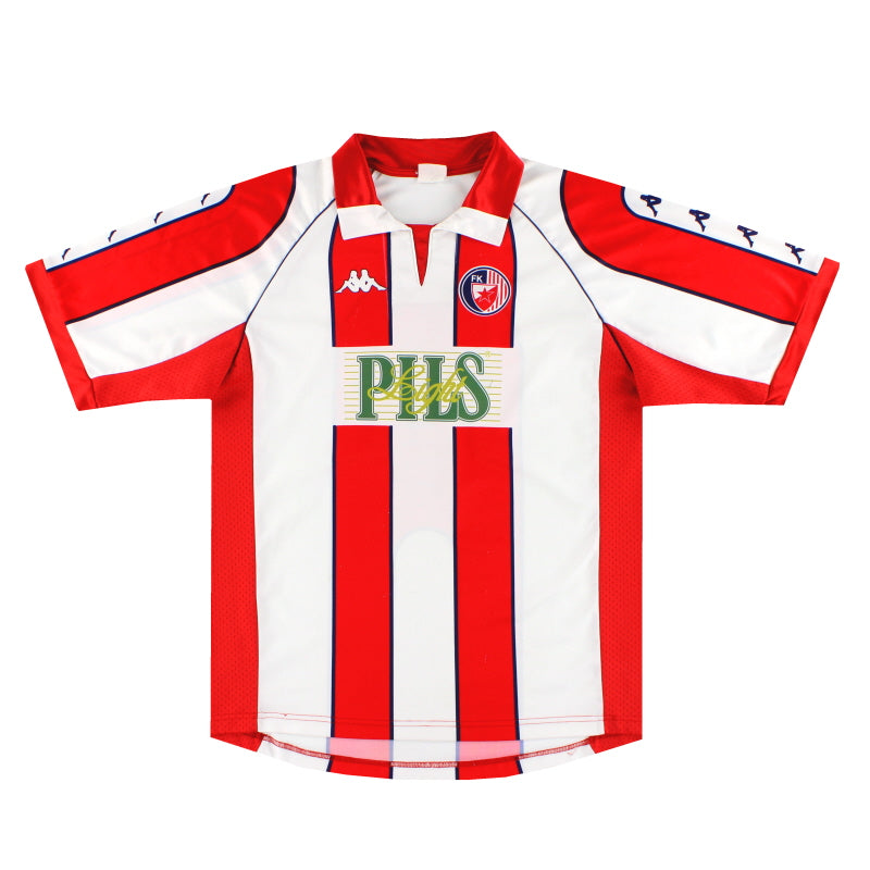 1998-00 Estrella Roja de Belgrado Kappa Basic Camiseta Local #9 L