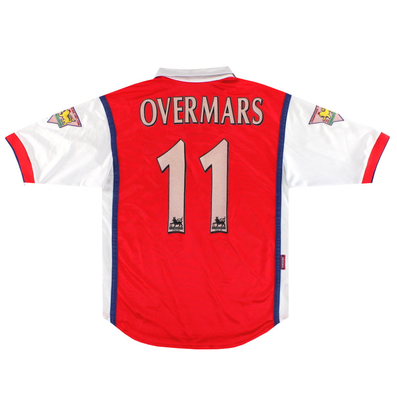 1998-99 Arsenal Nike Home Shirt Overmars #11 S