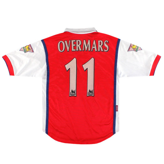 1998-99 Arsenal Nike Home Shirt Overmars #11 S