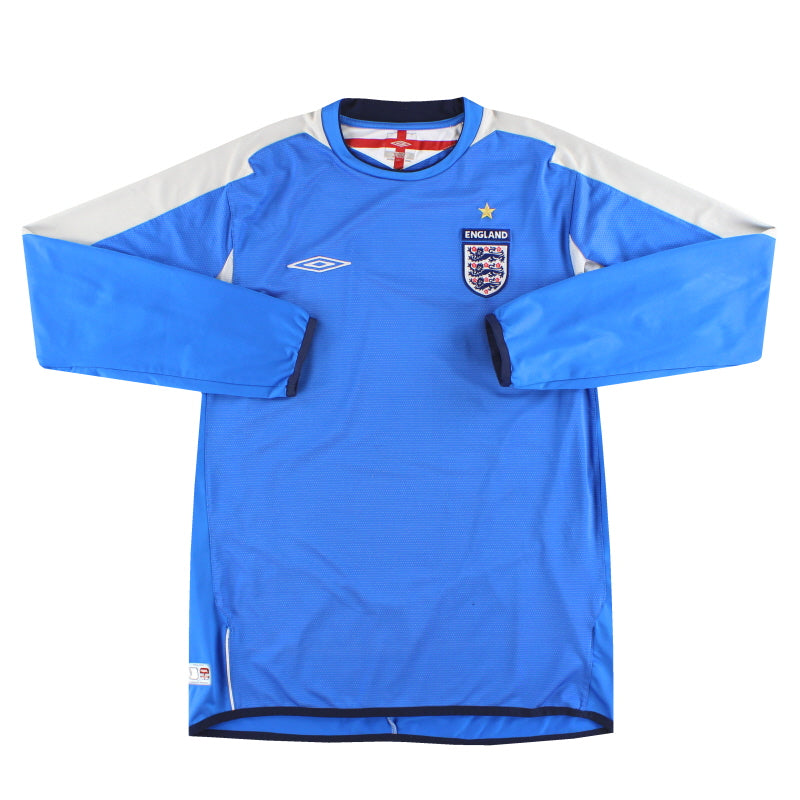 2004-06 Inglaterra Umbro Camiseta Portero M/L L