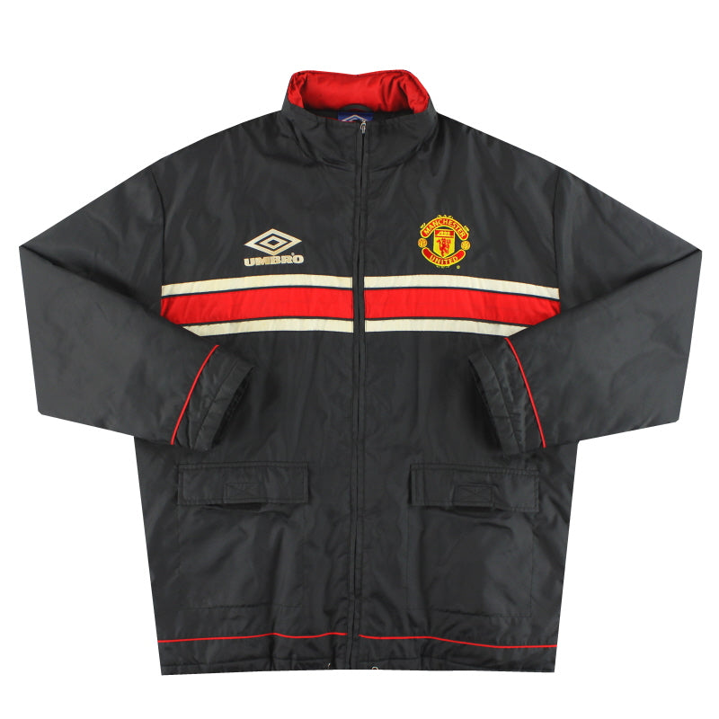 Abrigo acolchado de banquillo Umbro del Manchester United 1998-99 Talla XL