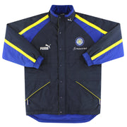 1996-98 Leeds Puma Abrigo Acolchado de Banquillo T/S
