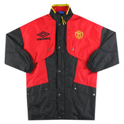 1992-93 Manchester United Umbro Abrigo de Banquillo *Impecable* L