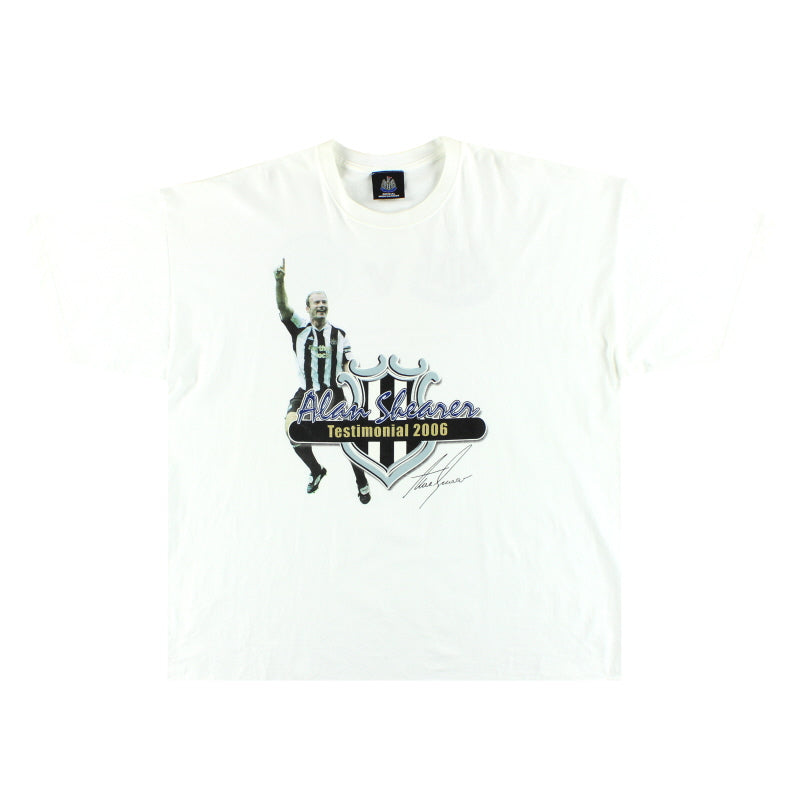 Camiseta gráfica Newcastle 2006 'Homenaje a Alan Shearer' Talla XXL
