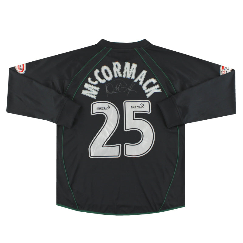 2007-08 Hibernian Le Coq Sportif Camiseta 'Firmada' de Jugador McCormack #25 Manga Larga M