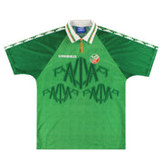 Camiseta de local Umbro de Irlanda 1996-98 #12 L (versión jugador)