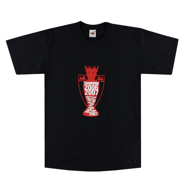2007 Manchester United 'Champions' Graphic Tee M