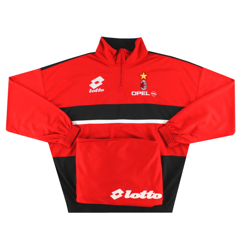 Chándal de cuartos de cremallera Lotto del AC Milan 1995-96 *A ESTRENAR EN CAJA* XXL
