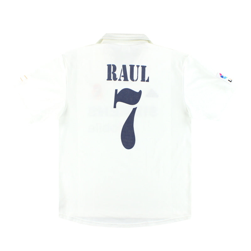 2002-03 Real Madrid camiseta local Centenario adidas Raúl #7 Talla L