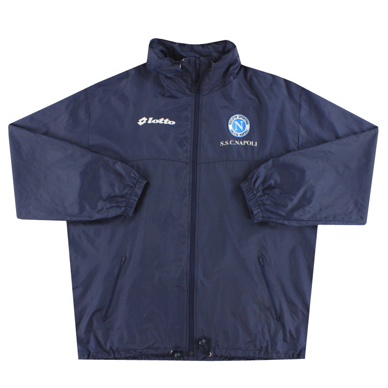 Chaqueta de lluvia con capucha Lotto del Napoli 1996-97 Talla XL