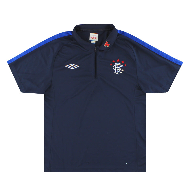 Camiseta de Entrenamiento Rangers Umbro con 1/4 Cremallera 2010-11 M