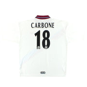 Camiseta del Aston Villa Fila de 1999-00 'Final de la FA Cup' (Visitante) Carbone #18 XL
