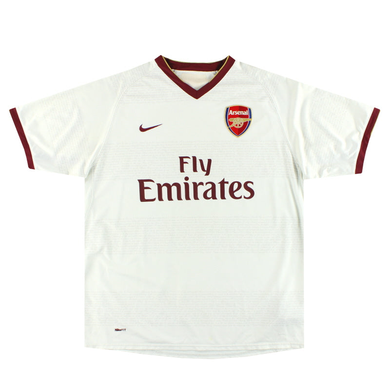 Camiseta de visitante Arsenal Nike 2007-08 XL