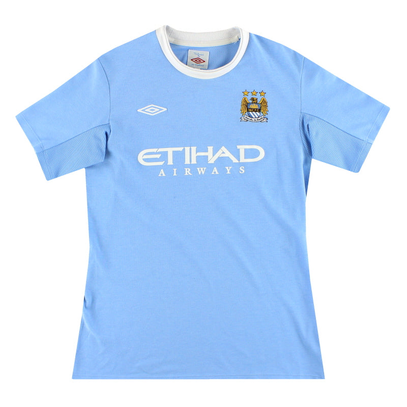 2009-10 Manchester City Umbro Home Shirt Womens's 10 - Classic Football Kit