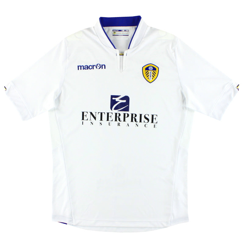 Camiseta de casa Macron del Leeds 2014-15 M