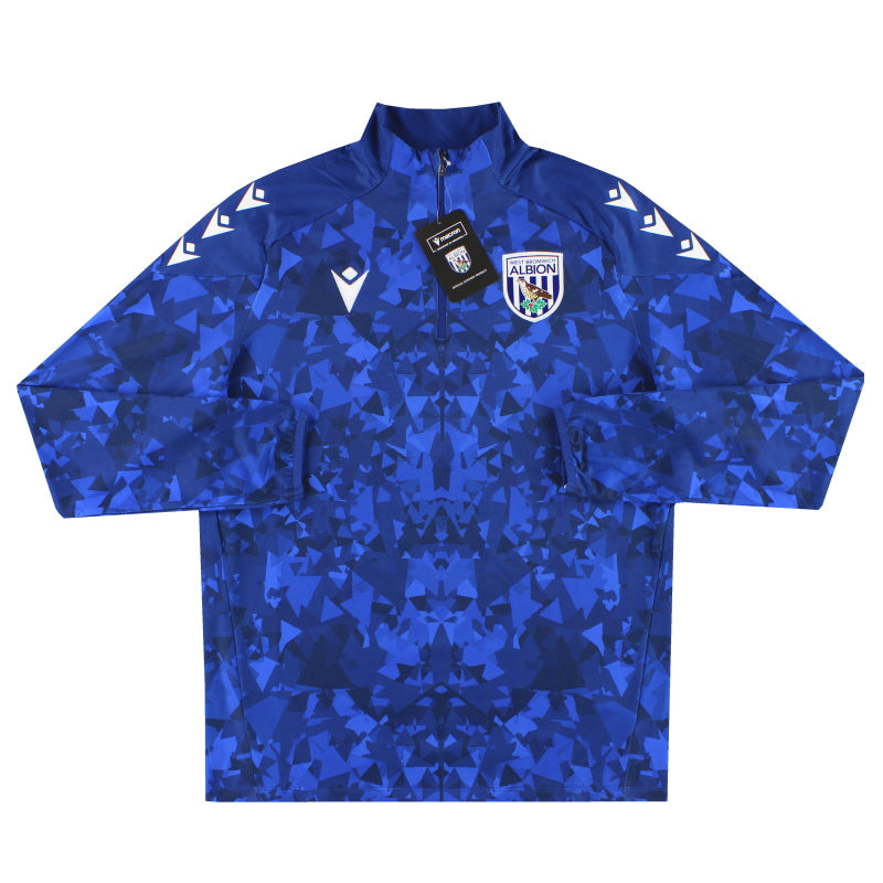 Sudadera de calentamiento 1/4 con cremallera Macron del West Brom 2024-25 *con etiquetas* L