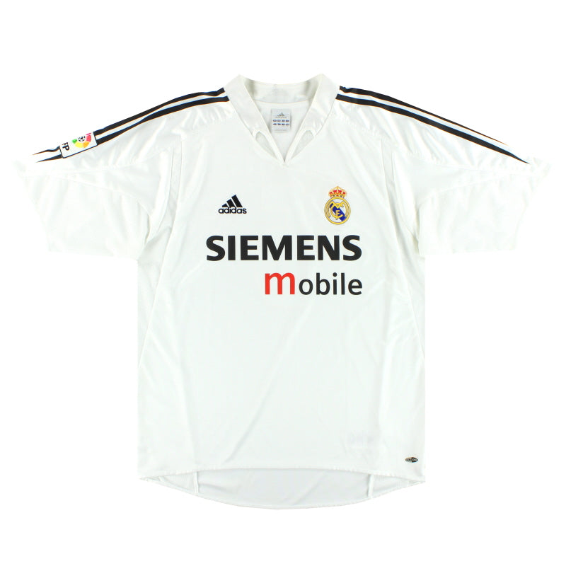 Camiseta de casa del Real Madrid adidas 2004-05 L