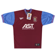 Camiseta de casa Reebok del Aston Villa 1997-98 *con etiquetas* M L
