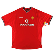 2000-02 Camiseta Umbro de local del Manchester United *con etiquetas* XL