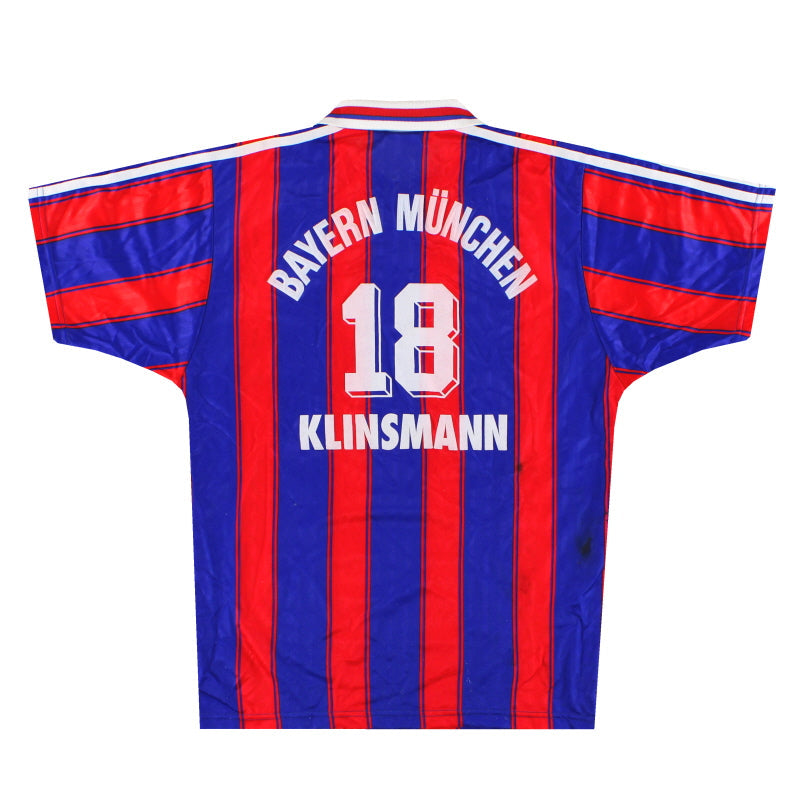 Camiseta del Bayern de Múnich adidas local 1995-97 Klinsmann #18 Talla S